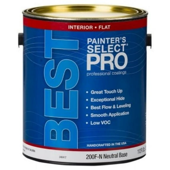 True Value 240417 1 gal Pro Best Interior Latex Paint, Flat Neutral Base