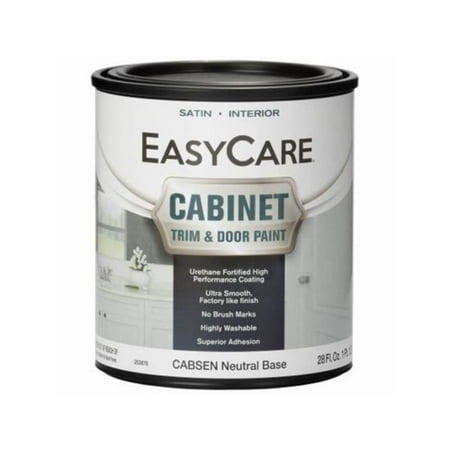 True Value 253878 1 qt. Neutral Base Acrylic Polyurethane Cabinet Door & Trim Paint, Stain Finish
