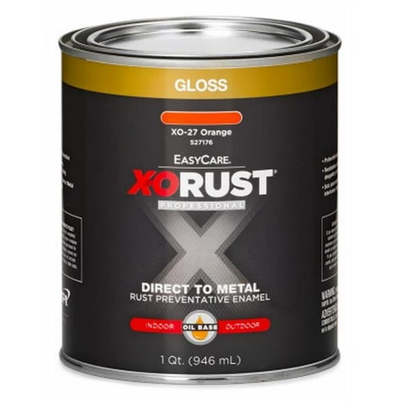 True Value 274029 1 qt WXO-27 Gloss Orange Water Base Enamel Paint