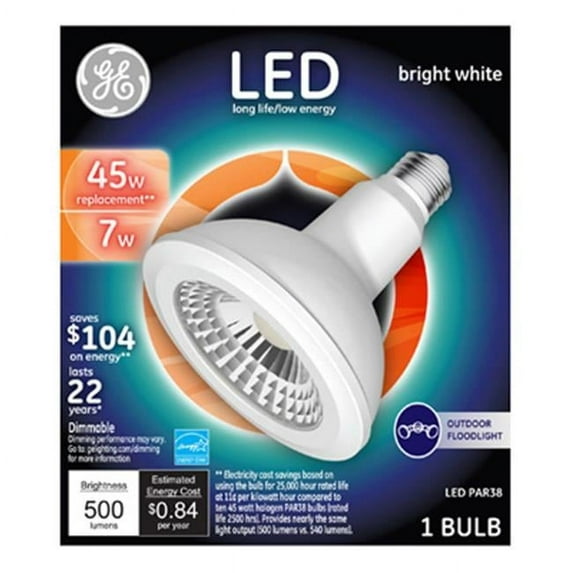 True Value 7 watt LED Par38 Bulb, White