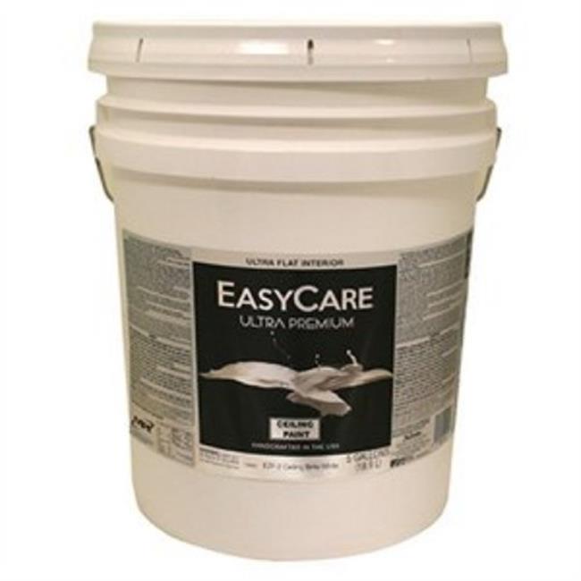 Ultra Premium Latex Ceiling Paint, Brite White Flat, 5 Gallons