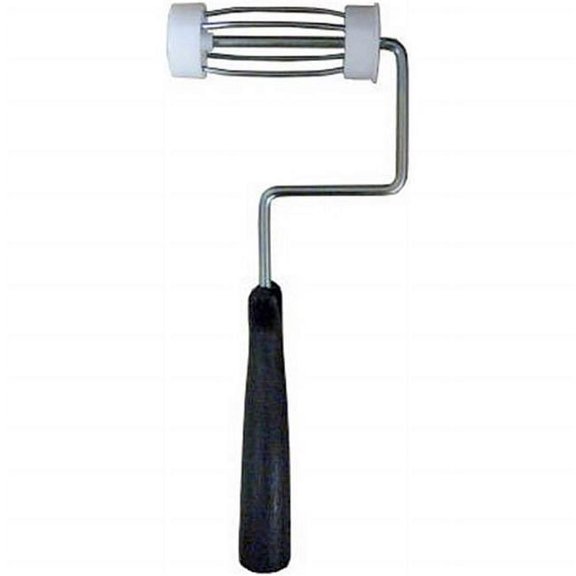 True Value Applicators  0.25 in. Dia. x 3 in. 4 Wire Cage Roller Frame with Rod Threaded Plastic Handle - 3 in. Cylinder