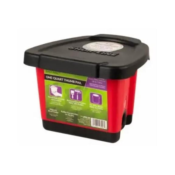 True Value Applicators 131996 1 qt. 2007296 Shur-Line Easy Thumb Pail with Lid