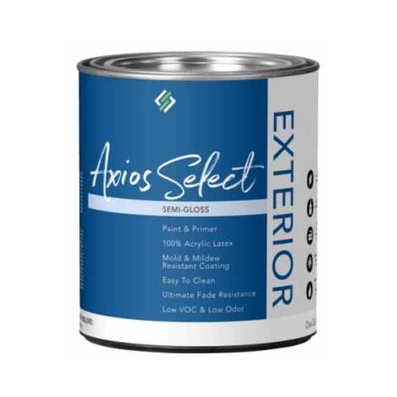 True Value 140798 Axios Select Quart 100 Percent Acrylic Semi Gloss House Paint, Deep Base