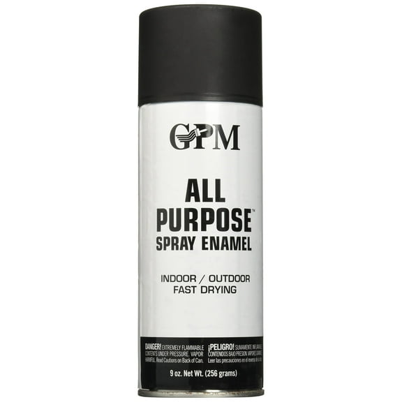 True Value Black AGP4-AER Flat Purpose Aerosol Interior/Exterior Spray Paint 9 Ounce