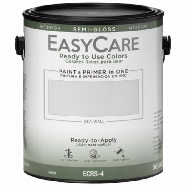 True Value Manufacturing  1 gal Interior Semi-Gloss Acyrlic Colors Paint & Primer, Sea Wall