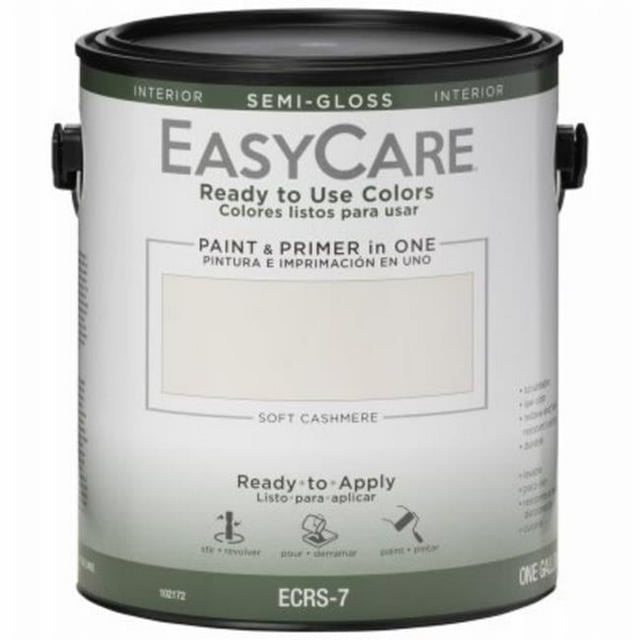 True Value Manufacturing 102172 1 gal Interior Semi-Gloss Acyrlic Colors Paint & Primer, Soft Cashmere