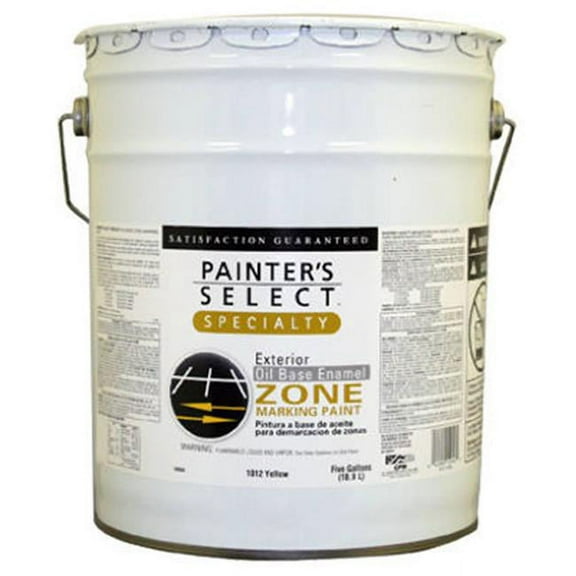 True Value Manufacturing 240023 5 gal Flat Latex Zone Marking Paint - Yellow