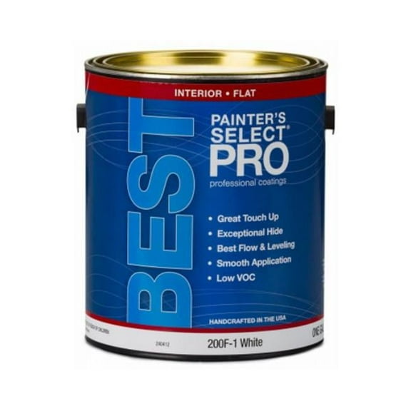 True Value Manufacturing 240412 1 gal 200F White Flat Wall Paint