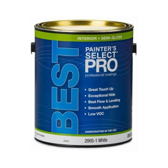 True Value Manufacturing 240491 1 gal 200S White Semi Gloss Wall Paint