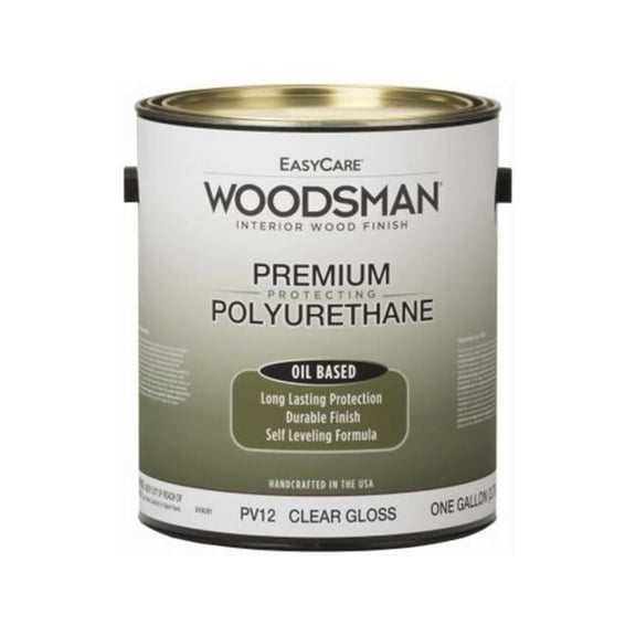 True Value Manufacturing 249281 12 oz Woodsman Fast Dry Varnish Polyurethane Interior Oil Base Wood Finish, Clear Gloss