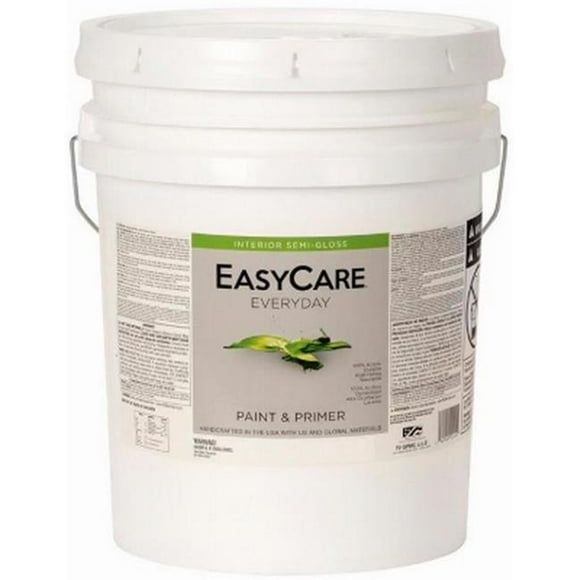 True Value Manufacturing 266510 5 gal EVDSG1-5G Interior Latex Paint, White Semi-Gloss