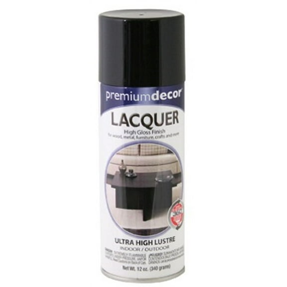 True Value Mfg Company 6 Packs PD 12OZ GLS BLK Lacquer