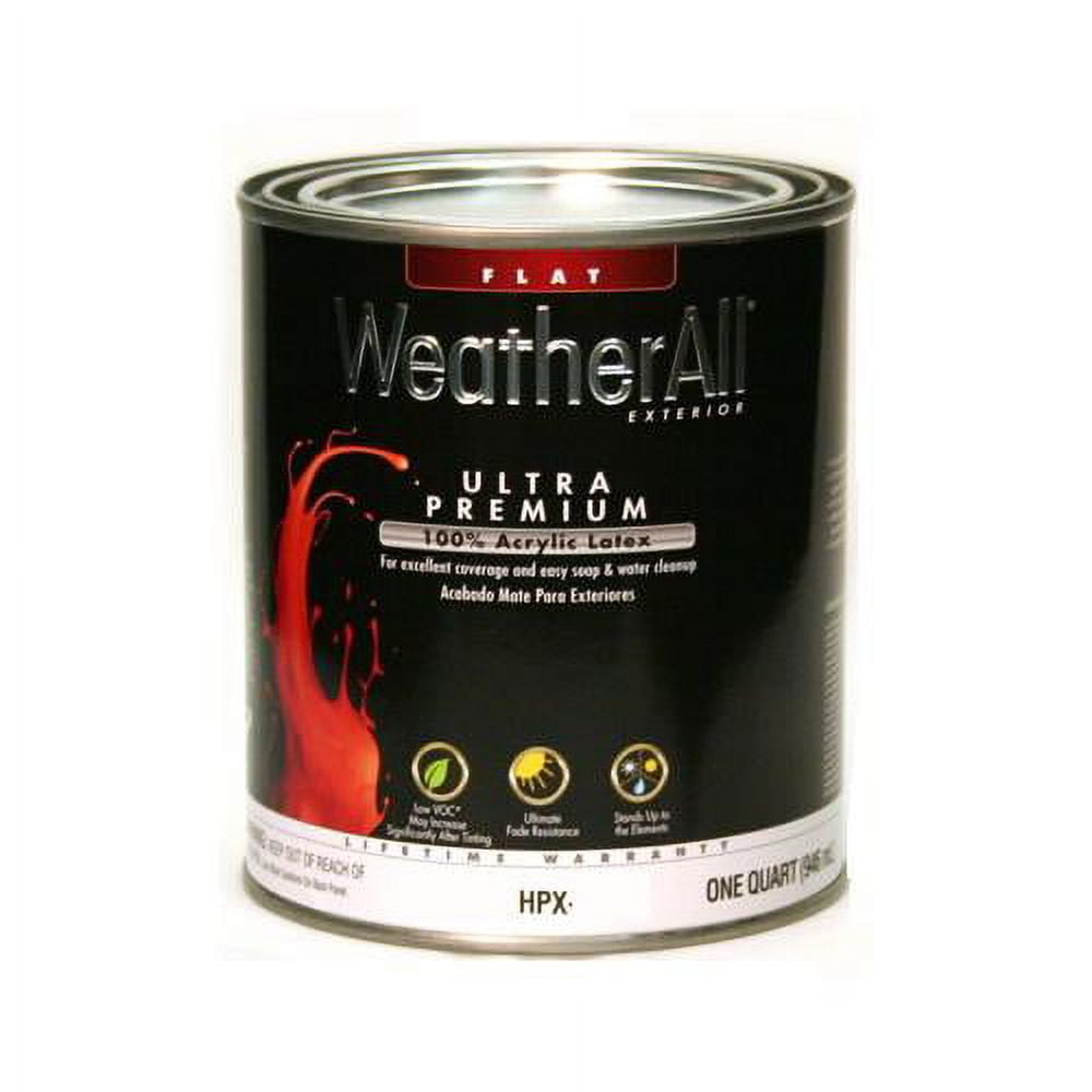 True Value Mfg HPXTQT Ultra Premium Exterior Latex Paint, Flat Tint