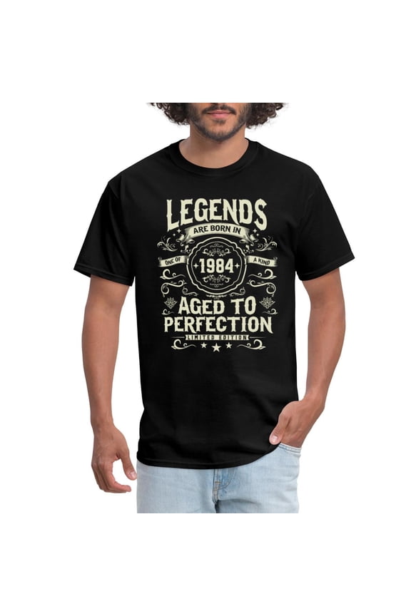 True Vibe 40Th Birthday Gift Legends Are Born In 1984 Men's T-Shirt