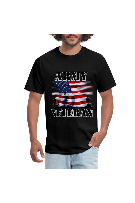 Army Veteran Star-Spangled Banner Soldiers Men'S T-Shirt
