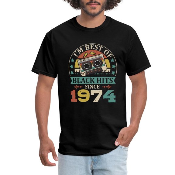 True Vibe Best Of Black Hits Since 1974 Cassette Men'S T-Shirt