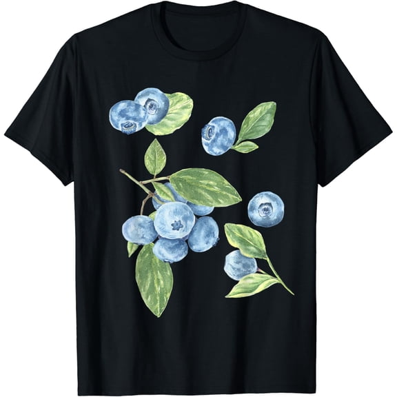 True Vibe Botanical Summer Fruit Berries Blueberries T-Shirt