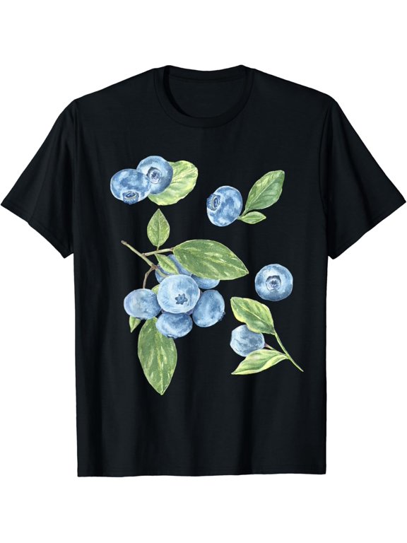 True Vibe Botanical Summer Fruit Berries Blueberries T-Shirt