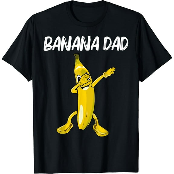 True Vibe Cool Banana For Dad Papa Dabbing Yellow Sweet Tropical Food T-Shirt