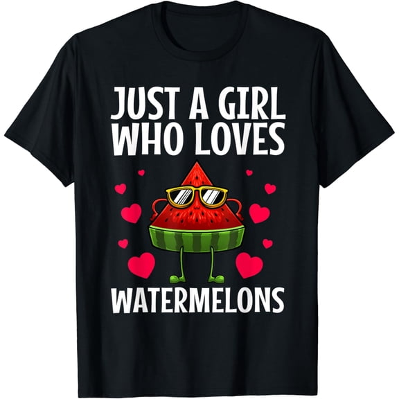 True Vibe Cool Watermelon Art For Women Girls Juicy Melon Fruit Summer T-Shirt
