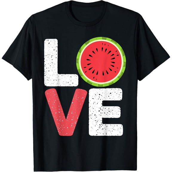 True Vibe Cute Watermelon Print For Men Women Kids Watermelon Fruit T-Shirt