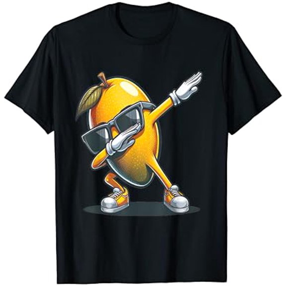 True Vibe Dab Mango Dancing dabbing mango fruit sunglasses T-Shirt