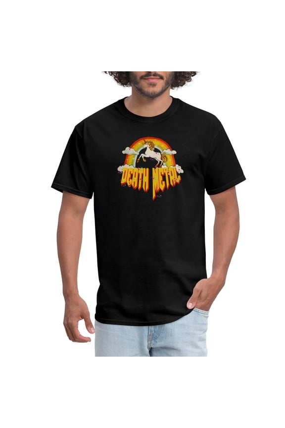 True Vibe Death Metal Unicorn Rainbow Men'S T-Shirt
