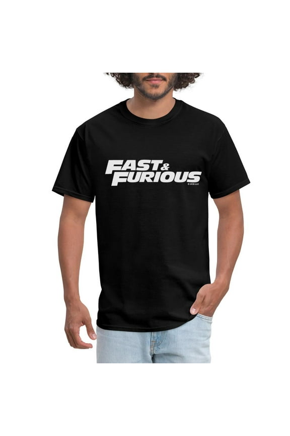 Fast And Furious Classic Logo White Men'S T-Shirt