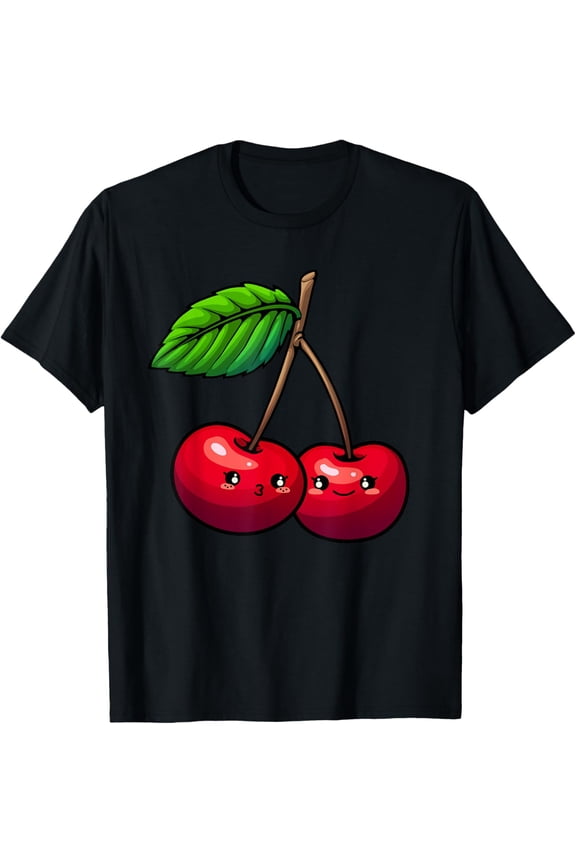 Funny Cherry Graphic For Men Women Cherry Print Cherry Lover T-Shirt