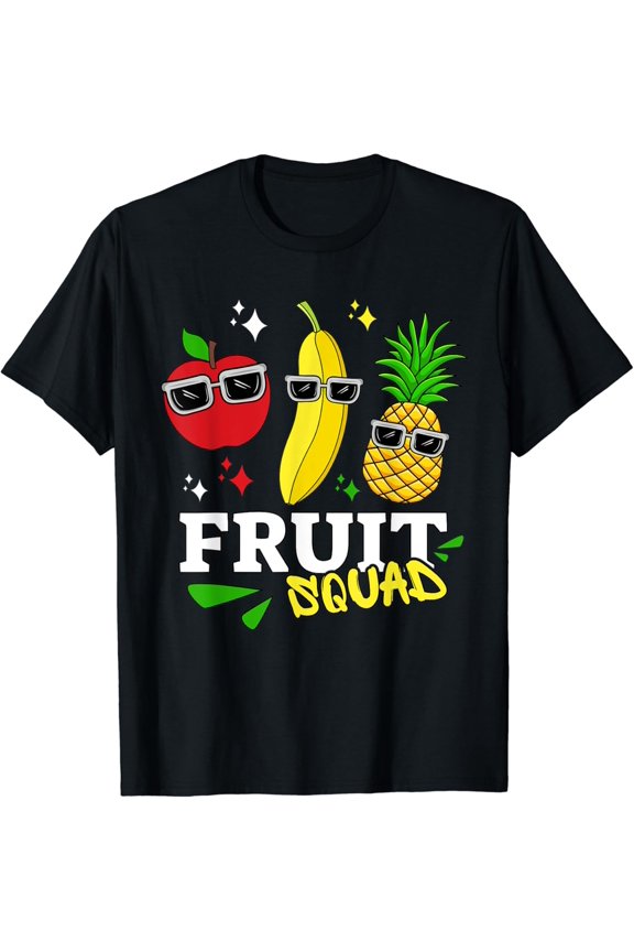Funny Fruit Squad Food Vegan Lover Men Women Boys Girls T-Shirt