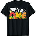 thumbnail image 1 of True Vibe Hey I'm One Birthday Boy Funny Fruit Birthday Hey Bear T-Shirt, 1 of 5