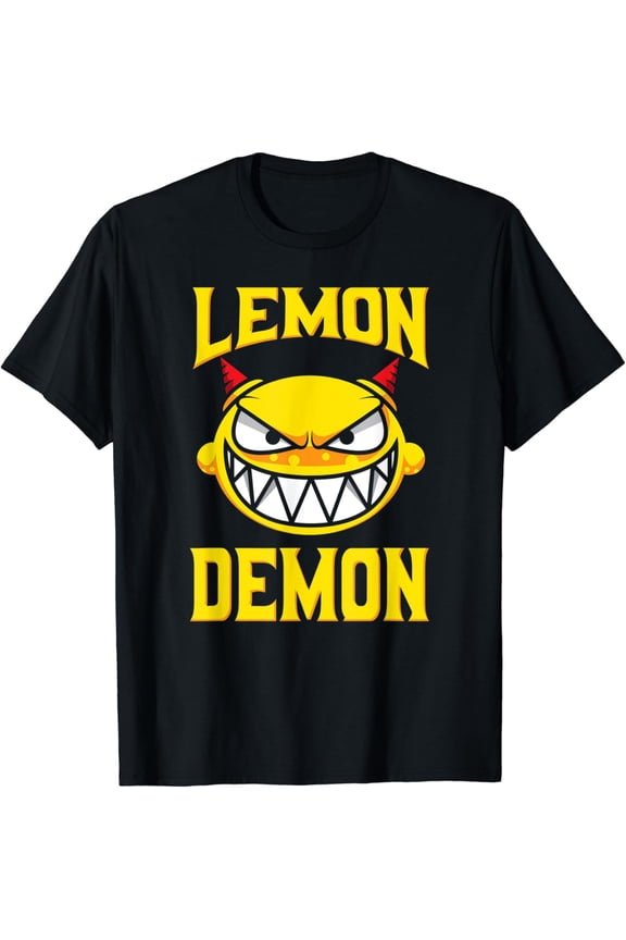 True Vibe Lemon Demon Funny Lemon Fruit Juice Quote Lemonade T-Shirt