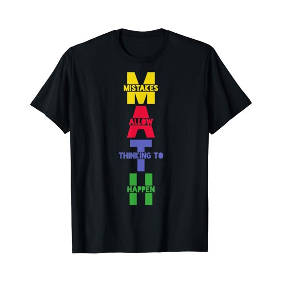 True Vibe Math T-Shirt Mistakes Saying Tshirt Student Teacher Tee