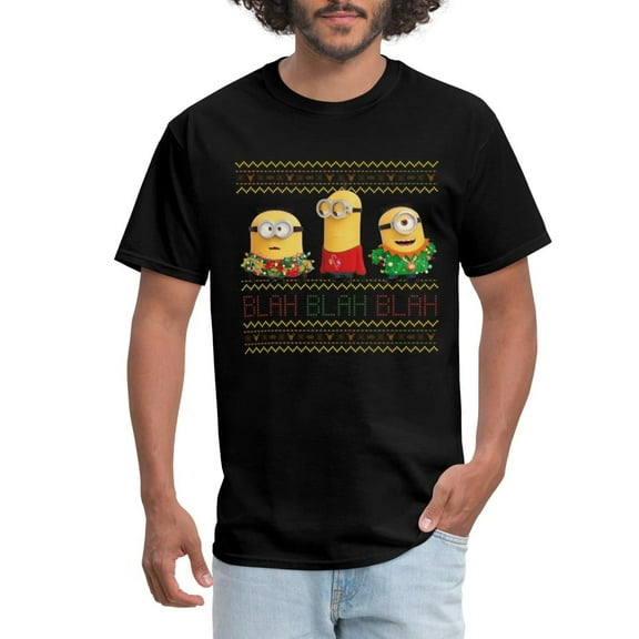 True Vibe Minions Ugly X-Mas Blah Men'S T-Shirt