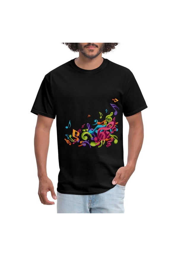 True Vibe Music Notes Funky Multicolored Men'S T-Shirt, Unisex T-Shirt