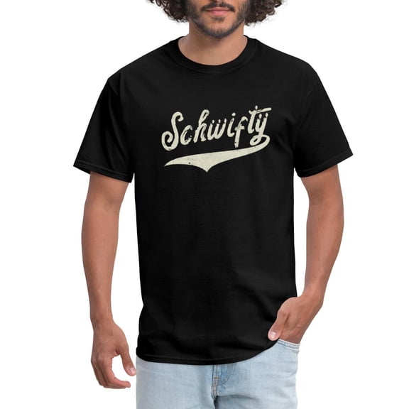 True Vibe Schwifty Distressed Retro Vintage Logo Men'S T-Shirt