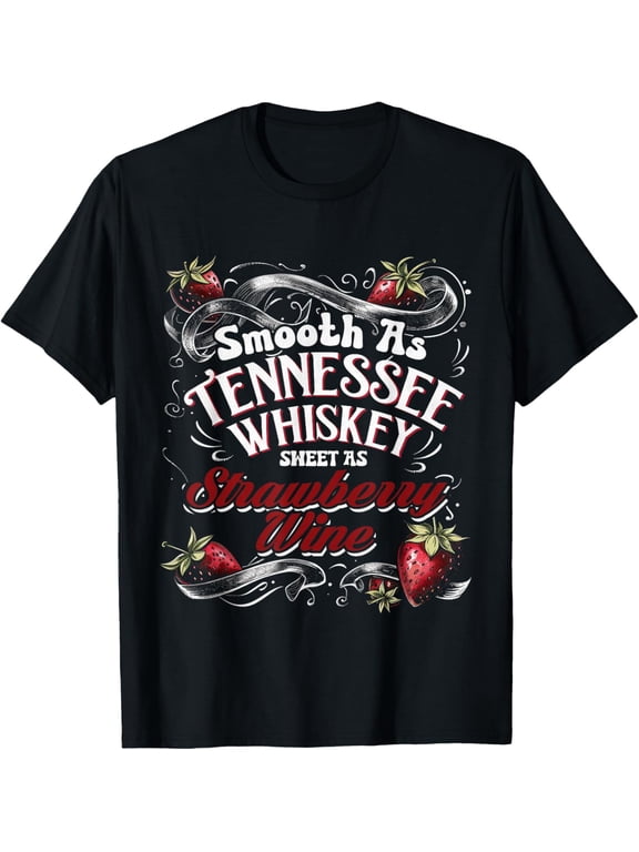 True Vibe Smooth As Tennessee Country Drink Summer Fruit Strawberry T-Shirt BLACK Unisex S-5XL Hot Trending Shirt, Vintage Birthday Gift