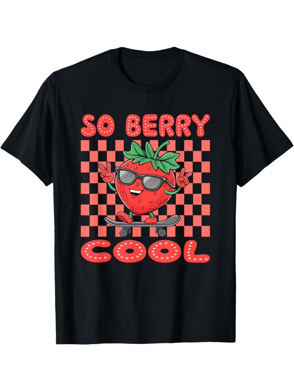 True Vibe So Berry Cool Funny Cute Strawberry Season Fruit Lover T-Shirt Unisex S-5XL Hot Trending Shirt, Vintage Birthday Gift