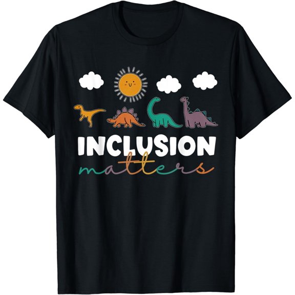 True Vibe T-Rex Dinosaur Inclusion Matters Special Education Teacher T-Shirt