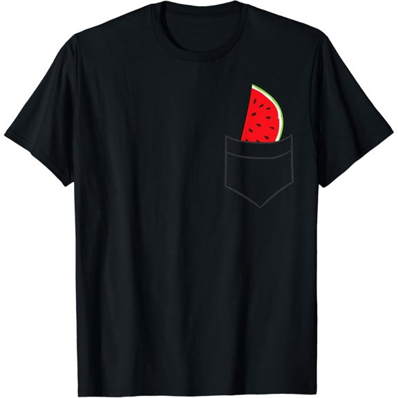 True Vibe Watermelon In The Pocket Cute Pocket Watermelon T-Shirt