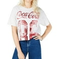 thumbnail image 1 of True Vintage Womens Cropped Coca-Cola Graphic T-Shirt, Beige, Large, 1 of 1