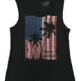 thumbnail image 1 of True Vintage Womens Flag Tank Top, Black, Small, 1 of 1
