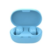 True Wireless Bluetooth 5.0 Headphones, in-Ear Noise Cancelling Waterproof IPX4 TWS Stereo Wireless Earbuds for Phone, PC Etc [Blue]