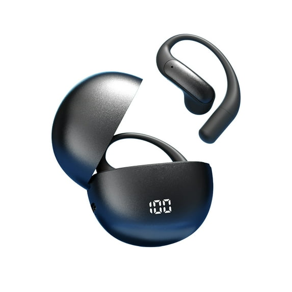 True Wireless Bluetooth 5.4 Earbuds with Dual Mic Noise Cancellation - Smart Translation In-Ear Earphones for Calls/Music/Gaming, 30H Playtime (Black)