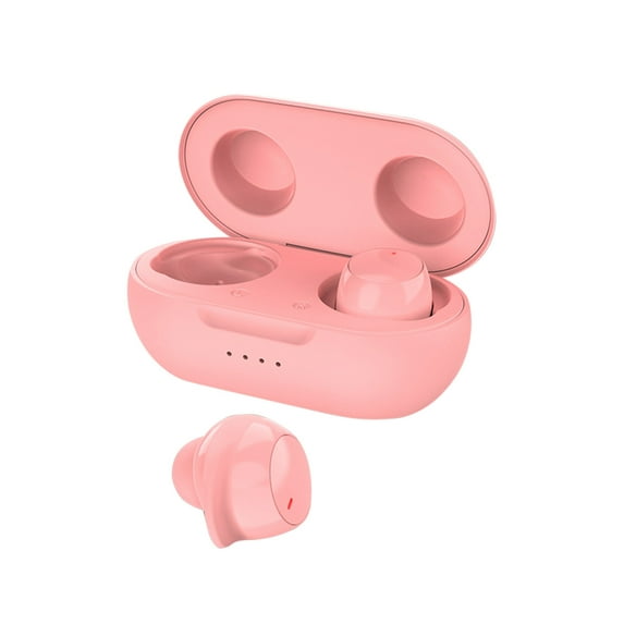 True Wireless Deep Bass Sound Earbuds, Bluetooth 5.2, Water & Dust Resistant, Hands-free call with VoiceAware, Up to 32 hours of battery life,Pink