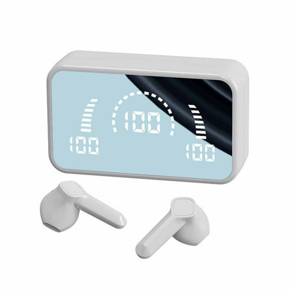 True Wireless Earbuds Bluetooth 5.2 Headphones, Earphones for Sports, 5H W/ 2000mAh Charging Case, Stereo In-Ear Headset W/Mic, Bluetooth Headset