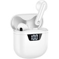 thumbnail image 1 of True Wireless Earbuds Bluetooth Headphones HiFi Stereo Sound Noise Cancelling Touch Control 24H Playtime with LED Display Charging Case IPX7 Waterproof Headsets for Running and Gym,White, 1 of 8