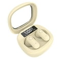thumbnail image 1 of True Wireless Earbuds, In Ear Bluetooth Headphones with Bluetooth 5.3, Noise Reduction, HiFi Stereo, Low Latency for Music and Calls, Beige, 1 of 6