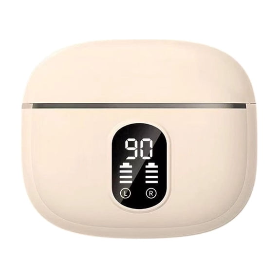 True Wireless Earbuds, In Ear Bluetooth Headphones with Bluetooth 5.4, LED Battery Display, Noise Reduction, HiFi Stereo for Music and Calls, Khaki